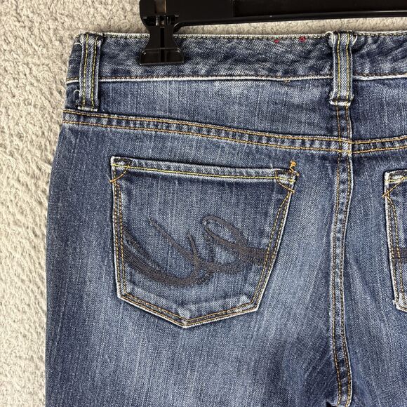 X2 Quality Denim Capri Pants Women’s Size 8 Blue Denim Low Rise - Picture 8 of 12